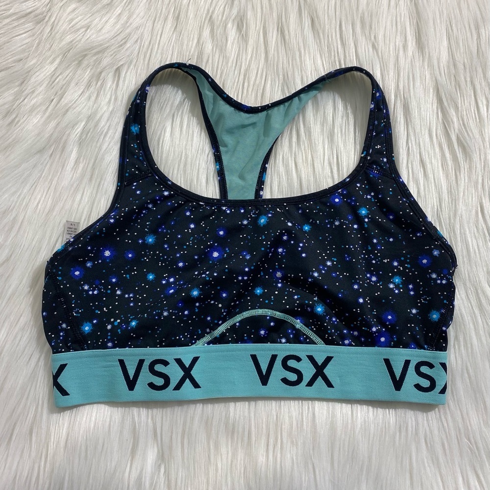 VICTORIA'S SECRET Sport Bra Blue/Multicolor Size L